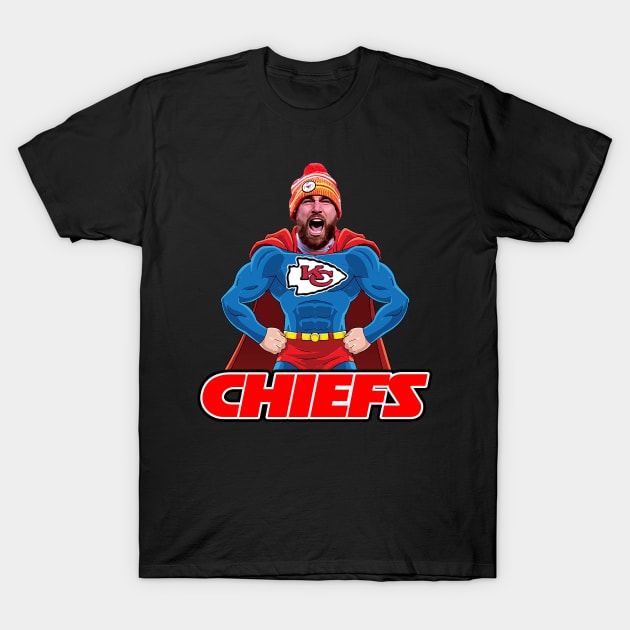 Kelce (Super) Chiefs T-Shirt by MERZCAHMAD